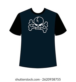 Artistic skull t-shirt design featuring detailed illustrations and creative expression.