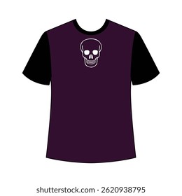 Artistic skull t-shirt design featuring detailed illustrations and creative expression.
