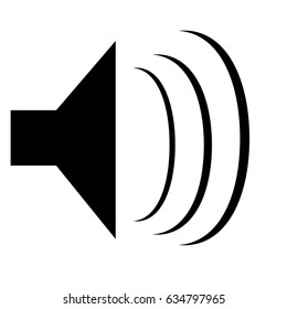 Artistic Sound Icon, Vector Illustration.