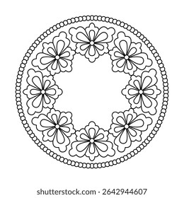 Artistic Spiral Bloom Design Mandala