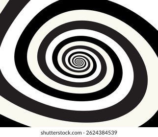 Artistic spiral shape. Vector drawing
