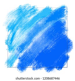 artistic square backdrop, vector with brush strokes multi colors, oil paint look background with colorful painted stains