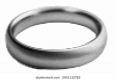 Artistic striation of a grayscale image emulates a ring.