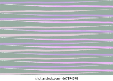 Artistic striped background with brush freehand texture. Brush strokes with pistachio and purple pastel. Wedding, anniversary, birthday, greeting card, cover design, wraps, wallpaper. Vector