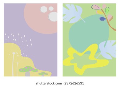 Artistic style abstract, Background frame, flyer, digital sign, cover.concept design Editable vector illustration