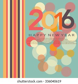 Artistic style - happy new year background