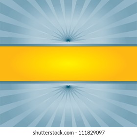 Artistic sun template with copy space area