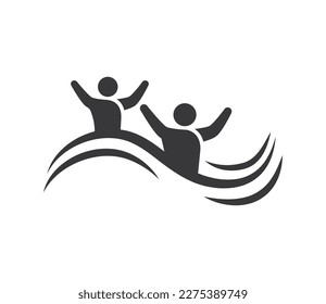 artistic swimming icon isolated design