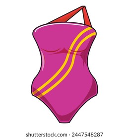 Artistic swimming. Illustration of swimsuit