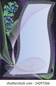 artistic swirl background with copy space