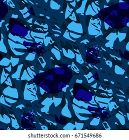 Artistic texture of nature. Vector seamless pattern. Separate colors.