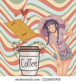 Artistic textured background print multi colored