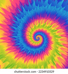 Artistic tie dye groovy pattern background