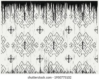 Artistic traditional motifs,stripe, textured nature pastel coloured boho Pattern seamless Dyed Print pattern design . Abstract Hand Ethnic Batik runner carpet, rug, scarf, curtain, vector