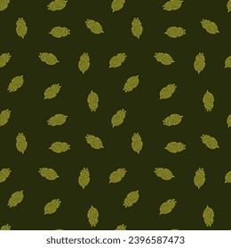 Ilustración artística de árboles y follaje en un patrón repetitivo, ideal para la moda y la decoración del hogar, mezclando naturaleza y elementos gráficos para un aspecto fresco.