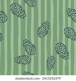Ilustración artística de árboles y follaje en un patrón repetitivo, ideal para la moda y la decoración del hogar, mezclando naturaleza y elementos gráficos para un aspecto fresco.