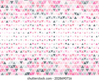 Artistic triangles halftone design. Triangular fade elements banner background. Pixel triangles halftone shapes.