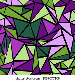Artistic triangular shapes geometric seamless vector. Minimal triangles polygonal mosaic. Urban triangle shapes minimal vector for business cover layout.