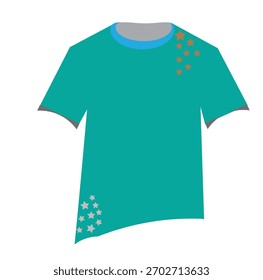 Design de t-shirt artística com um layout limpo e criativo para um olhar moderno.