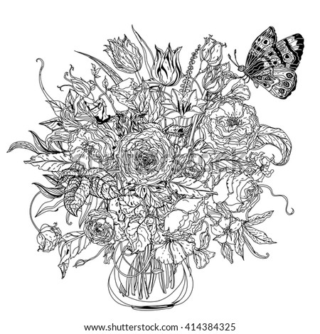 470+ Rose Art Coloring Book Free Images