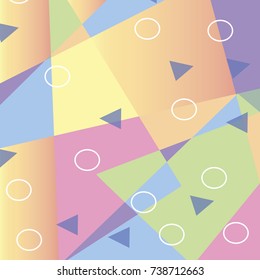 Artistic universal card with simple floral pattern. Design for poster, card, invitation, placard, brochure. Vector. 