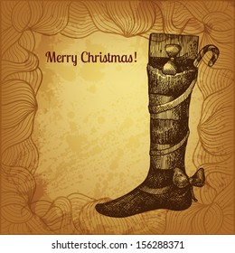 Artistic vector Christmas card for Your Design
