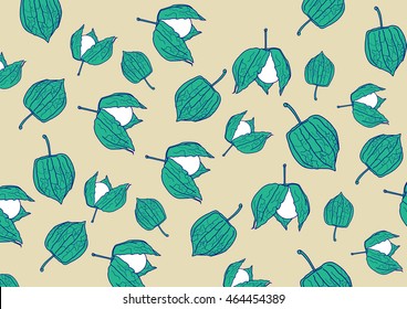 Artistic vector gooseberry patter.
