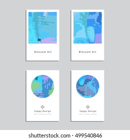 Artistic vector greeting cards design set. Colorful frame pattern texture, abstract template background for leaflet cover presentation, poster, invitation, placard, brochure, flyer, report, stationary