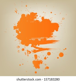 Artistic vector paint banner