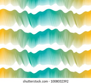 Artistic vector seamless pattern with stylized multicolored waves, colorful curve lines abstract repeat tiling background. Water Wave abstract design.