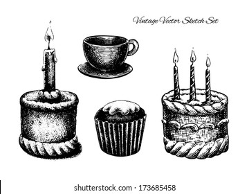 Birthday Candle Sketch Images Stock Photos Vectors Shutterstock