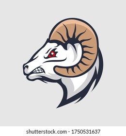 Artistic Vector Silhouette Antelope. Stylized Idea Wild Animal Logo Design Template