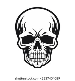 Artistic vector of a skull illustration. Suitable for tattoo, design, and logo.