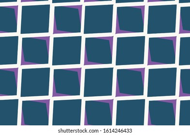 artistic vector squares  or checkers optic light navy, purple colored  seamless pattern 
