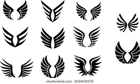 Artistic Vector Wings Illustration Graphic Element