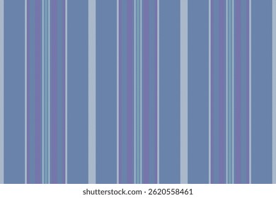 Artistic vertical textile background, valentine fabric vector stripe. Infinity pattern lines texture seamless in blue and violet colors palette.
