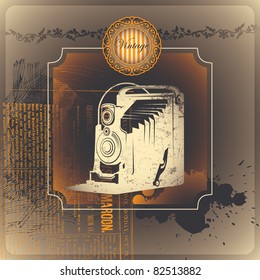 Artistic vintage background. Vector illustration.
