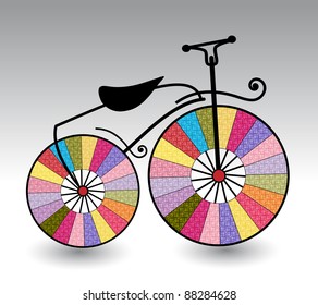 artistic vintage bicycle