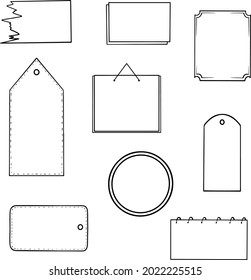 Artistic vintage ornamental frame border decoration collection on white background. Pictogram, icon set illustration.Useful for website design, banner, print media, mobile apps and social media posts.