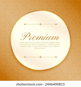 artistic vintage round shape border background for invitations design vector