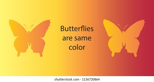 Artistic vivid moth wing form. Psychodelic magic delusion tracery template. Vibrant cheerful colorful figure. Logo emblem design in modern print style. View close up with space for text on hot sky