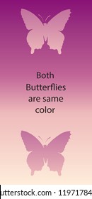 Artistic vivid op moth wing form delusion psychodelic tracery template. Vibrant cheerful colorful magic figure logo emblem design in modern print style. View closeup with space for text on evening sky