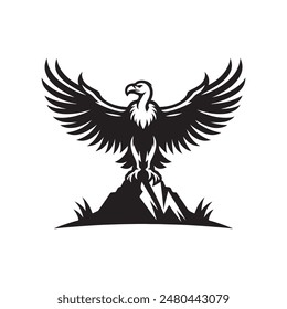 Artistic Vulture Vector Art Illustrations