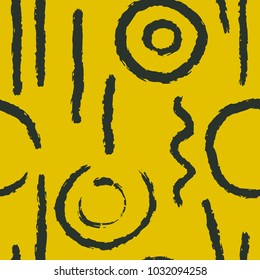 Artistic wabi sabi seamless background. Hand drawn ink brush pattern. Ready design ideas for for poster, trendy card, invitation, placard, brochure, flyer, presentation and more.