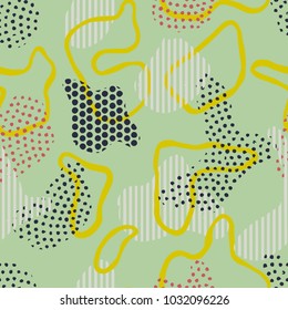 Artistic wabi sabi seamless background. Hand drawn ink brush pattern. Ready design ideas for for poster, trendy card, invitation, placard, brochure, flyer, presentation and more.