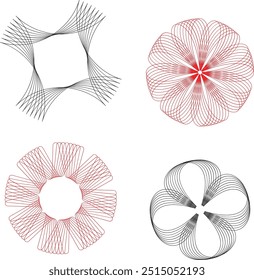 Artistic wallpaper with trippy 90s designs and bold abstract geometric shapes