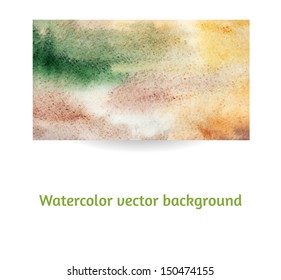 Artistic watercolor on textured paper background