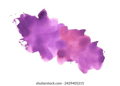 artistic watercolor purple splash texture abstract backdrop vector