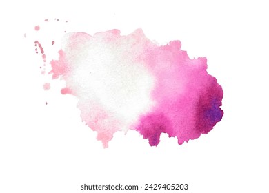 artistic watercolor stain texture backdrop with grungy effect vector