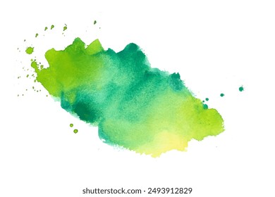 Künstlerische Aquarell Flecken Textur Hintergrund mit Grungy-Effekt Vektorgrafik